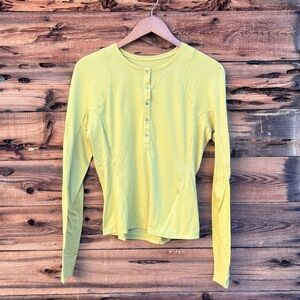 LULULEMON | Lime Green Lightweight Hiking Long-Sleeve Henley 8